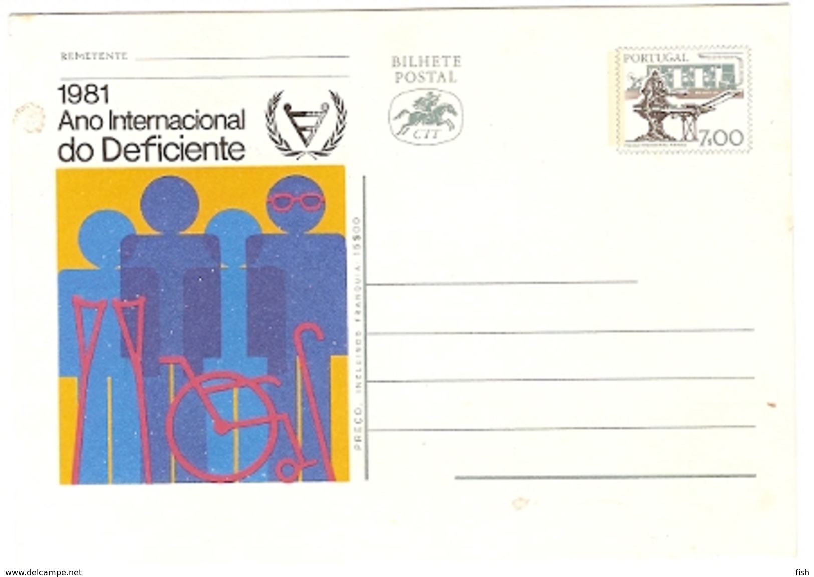 Portugal ** & Postal Stationery, International Year Of Deficiency 1981 (1367) - Behinderungen