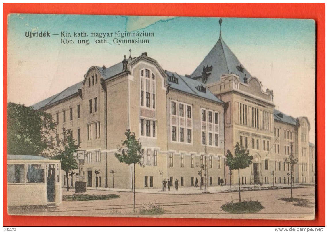 EAD-18  Neusatz  Ujvidék Novi Sad Kön. Ung.. Kath. Gymnasium. Circulé En 1919 Sous Enveloppe - Serbia