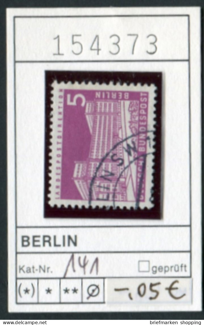 Berlin 1956 - Germany 1956 - Michel 141  -  Oo Oblit. Used Gebruikt - Gebraucht
