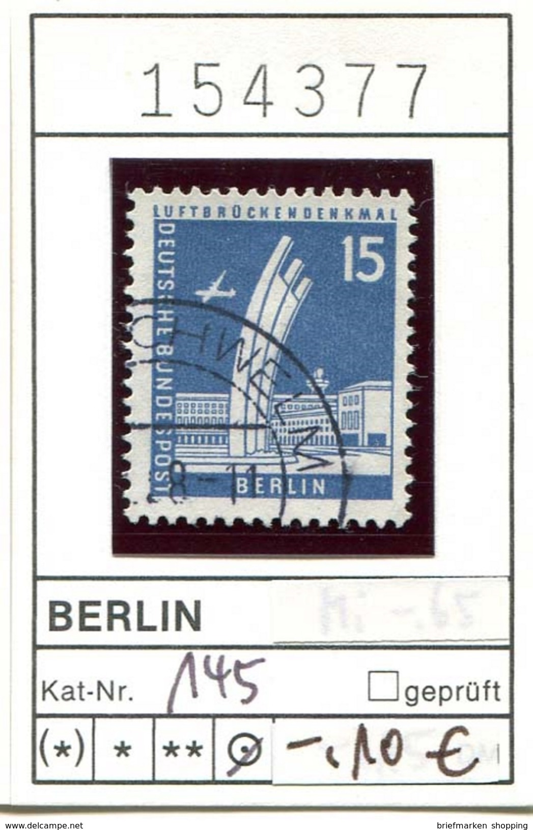 Berlin - Germany - Michel 145  -  Oo Oblit. Used Gebruikt - Gebraucht