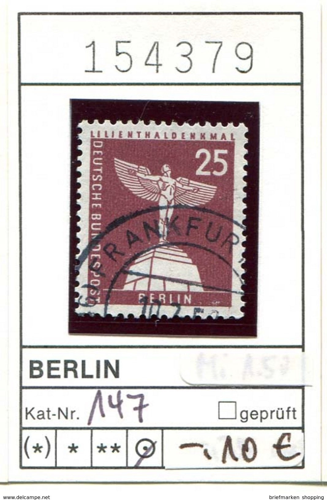 Berlin 1956 - Germany 1956 - Michel 147  -  Oo Oblit. Used Gebruikt - Usados