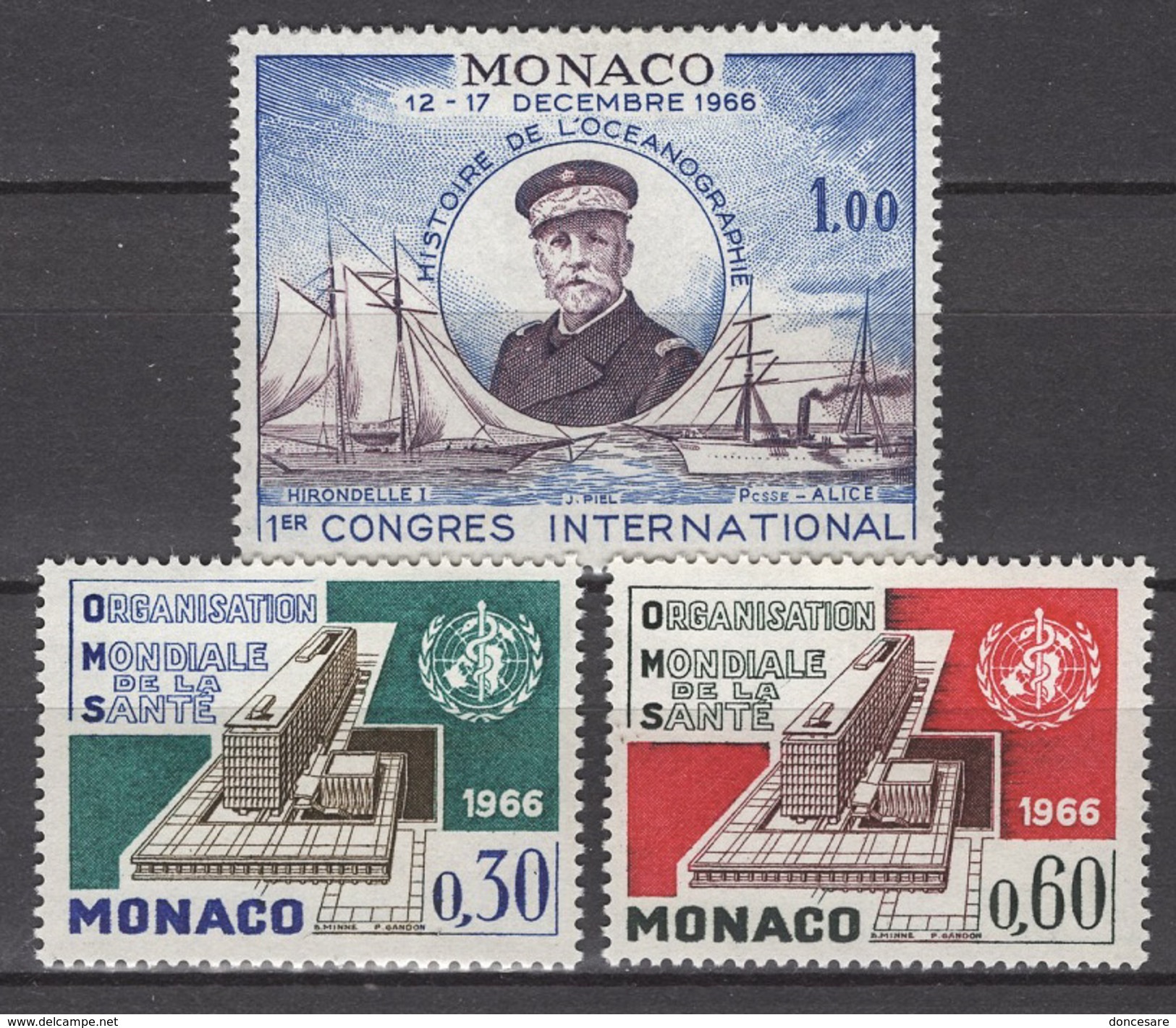 MONACO 1966 - LOT N° 702 / 703 Et 704 - 3 TP NEUFS* /C033 - Ungebraucht