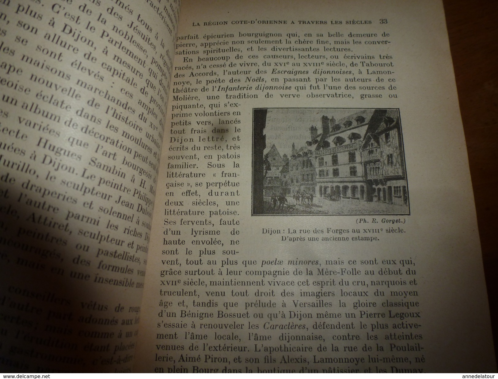 1925 La CÔTE d'OR par Henri Drouot  (Géographie physique et humaine ) en 300 pages