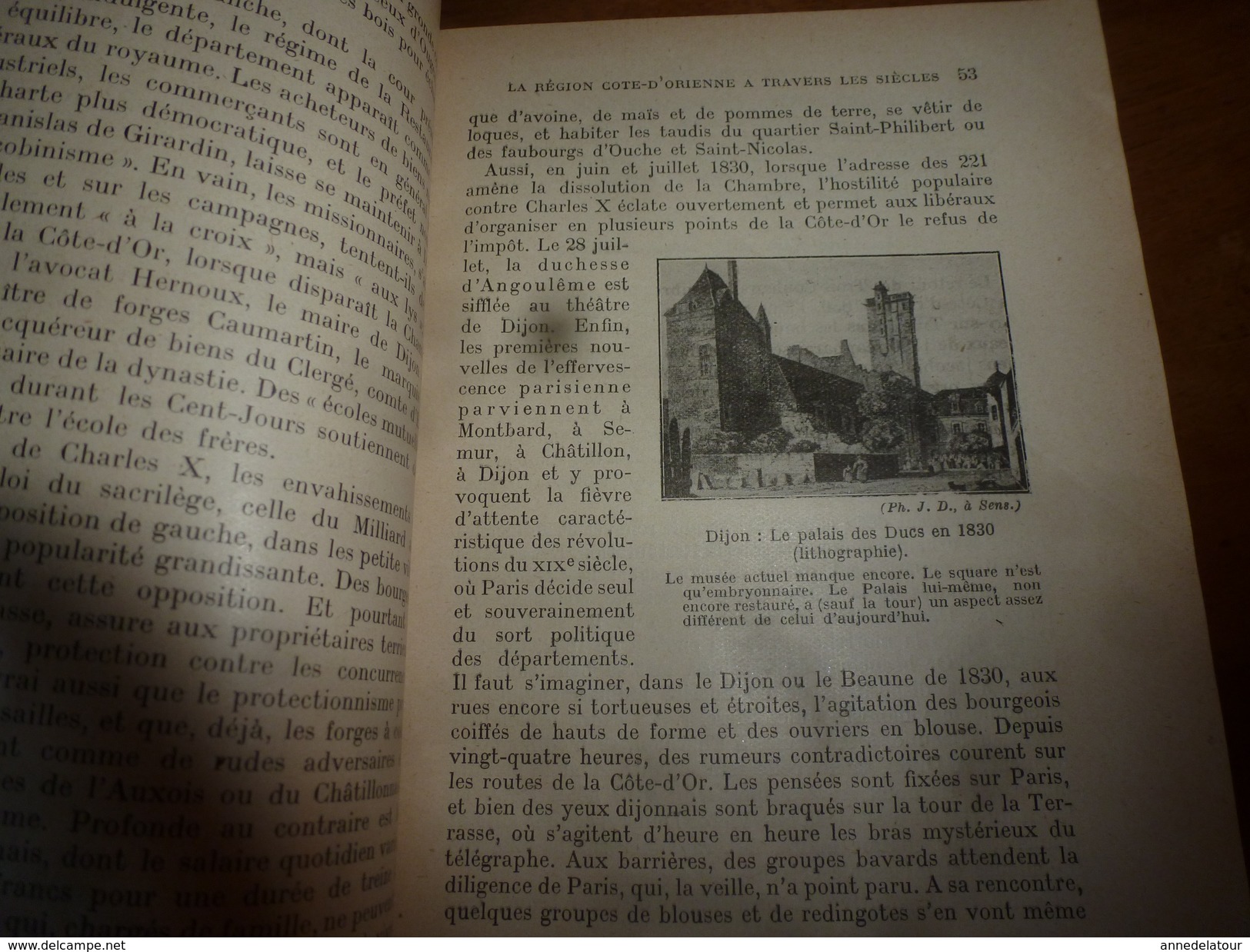 1925 La CÔTE d'OR par Henri Drouot  (Géographie physique et humaine ) en 300 pages