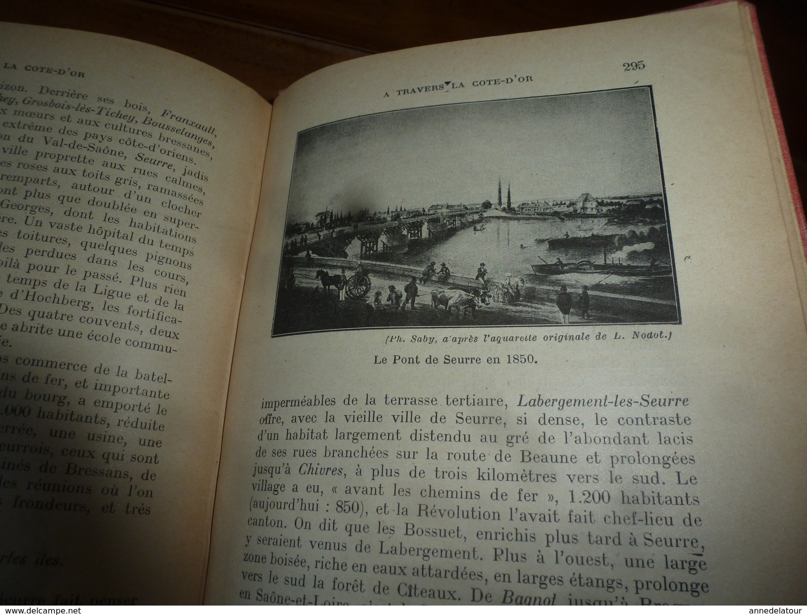 1925 La CÔTE d'OR par Henri Drouot  (Géographie physique et humaine ) en 300 pages