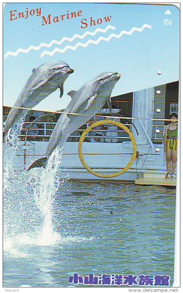 Télécarte Japon * DAUPHIN * DOLPHIN (890) Japan () Phonecard * DELPHIN * GOLFINO * DOLFIJN * - Delfines