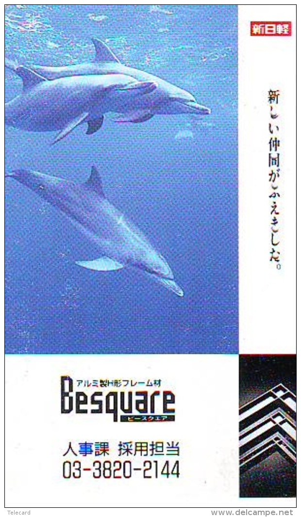 Télécarte Japon * DAUPHIN * DOLPHIN (892) Japan () Phonecard * DELPHIN * GOLFINO * DOLFIJN * - Delfini