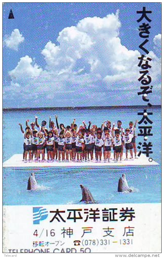 Télécarte Japon * DAUPHIN * DOLPHIN (904) Japan () Phonecard * DELPHIN * GOLFINO * DOLFIJN * - Dauphins