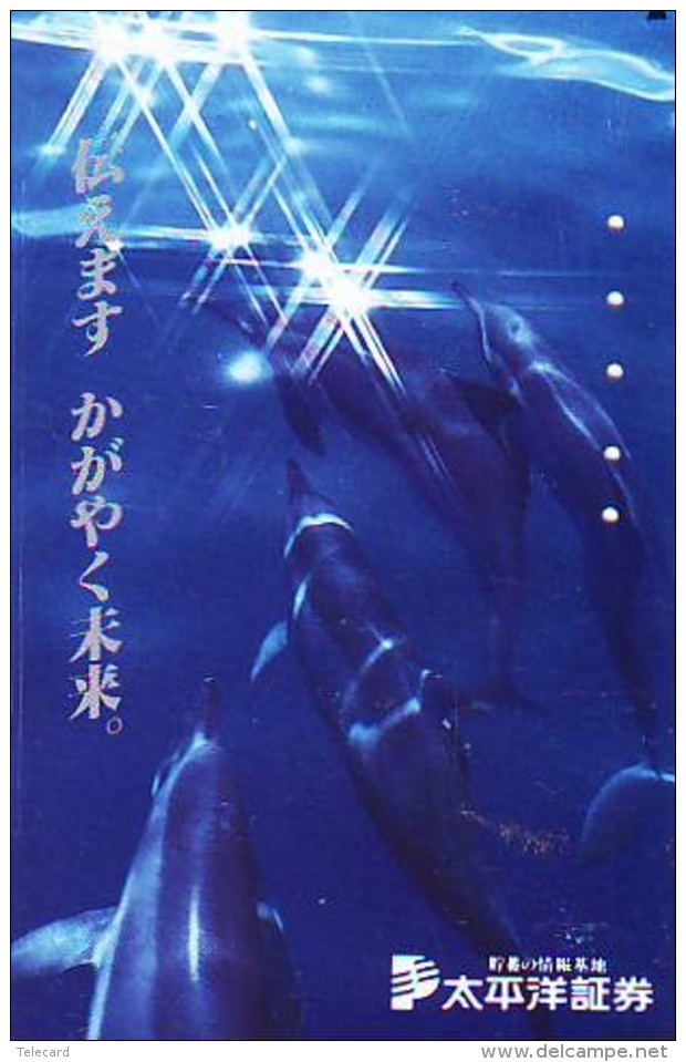 Télécarte Japon * DAUPHIN * DOLPHIN (906) Japan () Phonecard * DELPHIN * GOLFINO * DOLFIJN * - Delfines