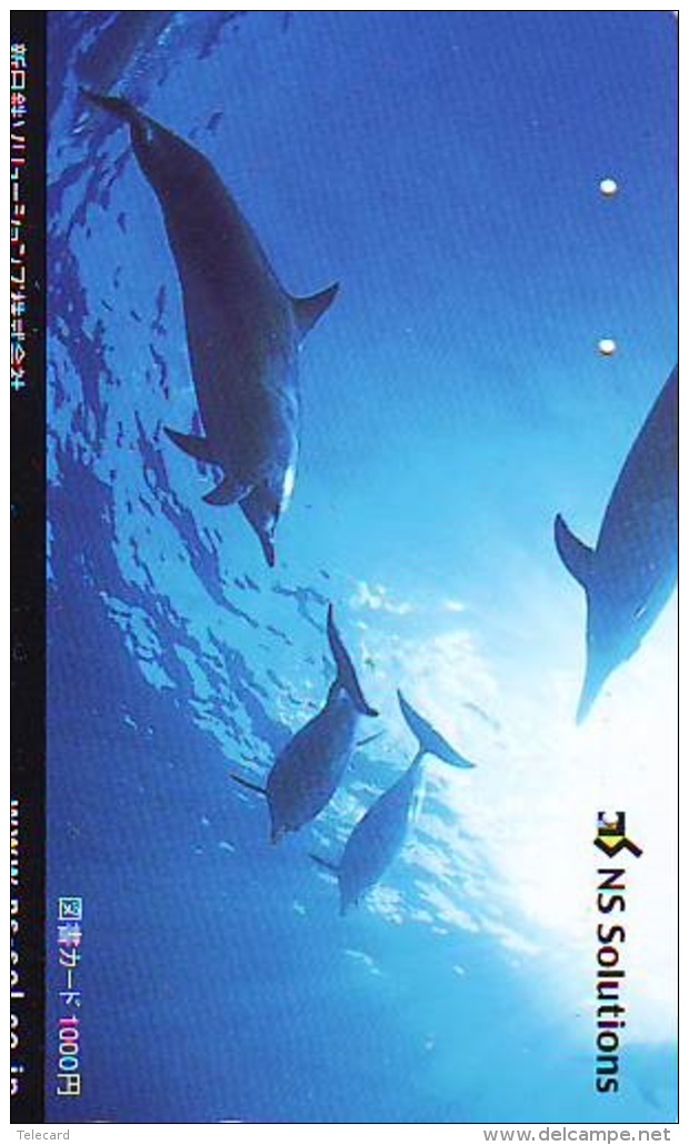 Télécarte Japon * DAUPHIN * DOLPHIN (909) Japan () Phonecard * DELPHIN * GOLFINO * DOLFIJN * - Dolphins