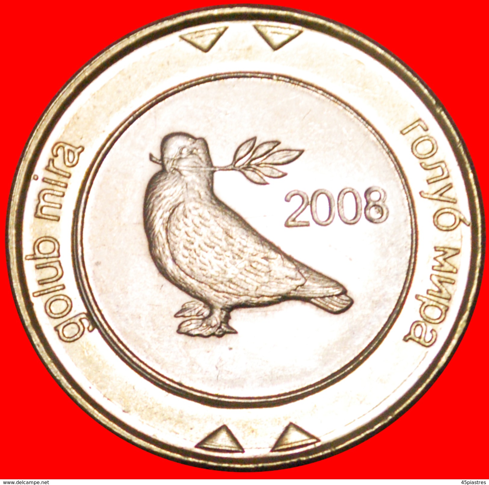 § GREAT BRITAIN: BOSNIA AND HERZEGOVINA &#x2605; 2 MARKS 2008 MINT LUSTER! LOW START&#x2605; NO RESERVE! - Bosnia And Herzegovina