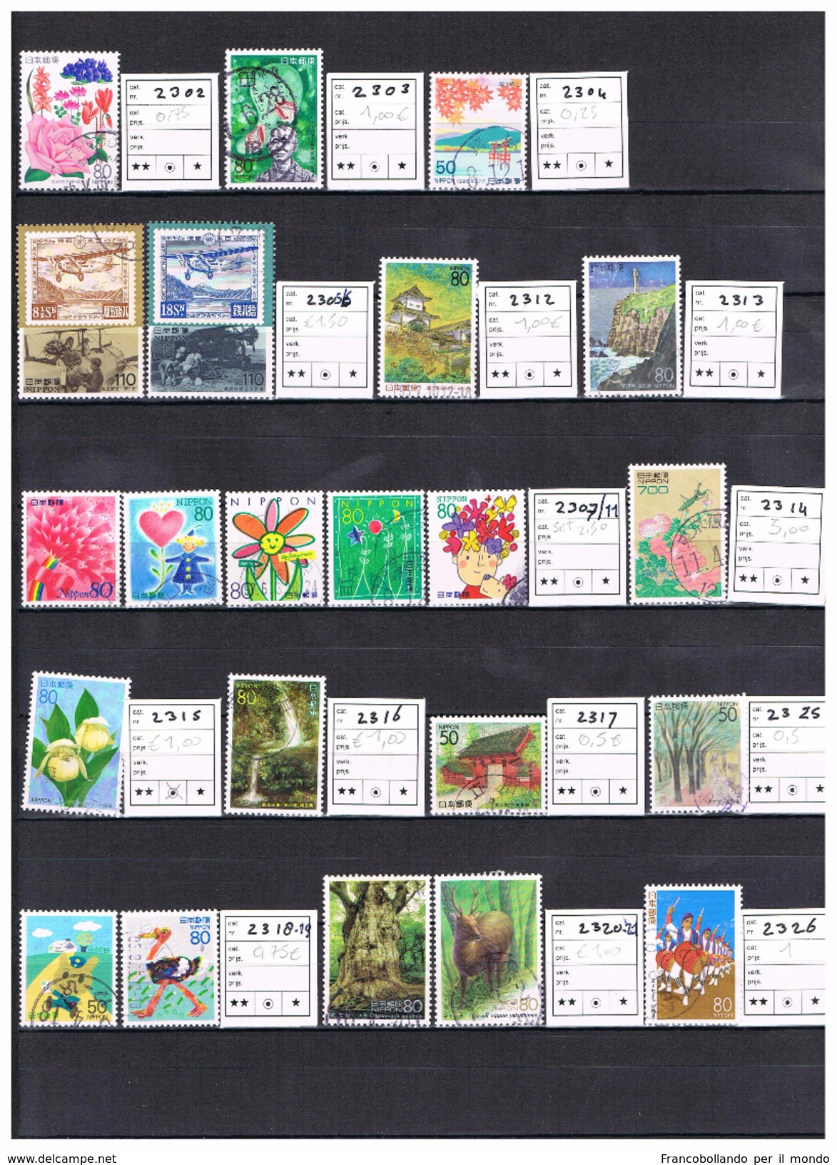 JAPAN NIPPON Year 1995 Complete Set Catalog Value 41,00 &euro; Nice Stamps - Usati