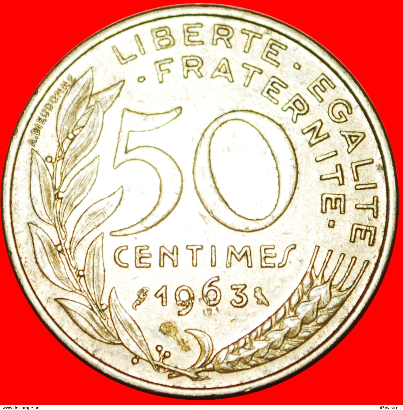 § 3 FOLDS: FRANCE &#x2605; 50 CENTIMES 1963! LOW START&#x2605; NO RESERVE! - Altri & Non Classificati