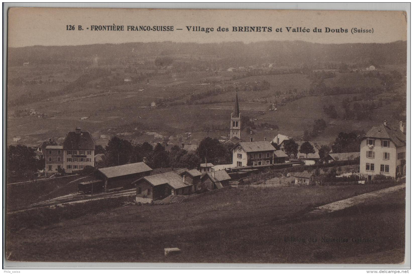 Frontiere Franco-Suisse - Village Des Brenets Et Vallee Du Doubs (Suisse) - Bahnhof Gare - Autres & Non Classés