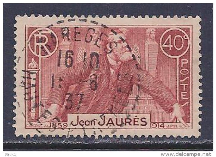 France, Scott # 313 Used Jaures, 1936 - Gebraucht