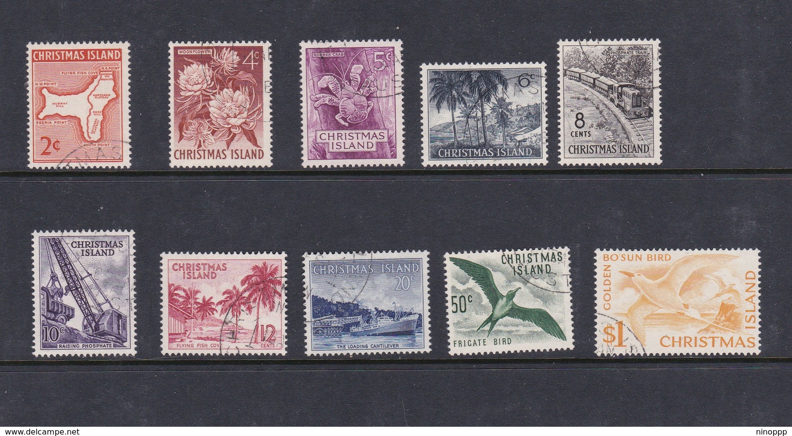 Christmas Island SG 11-20 1963 Pictorials Definitives Used Set - Christmas Island