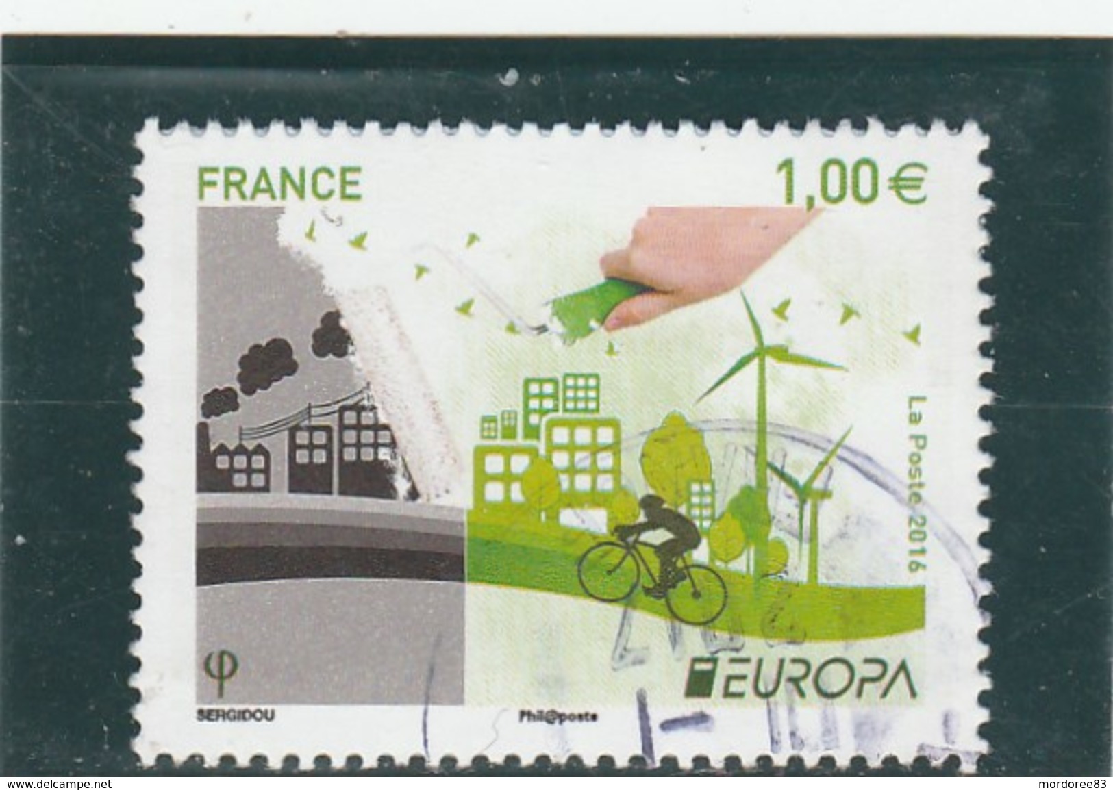 FRANCE 2016 EUROPA OBLITERE YT 5046 --            TDA197 - Used Stamps