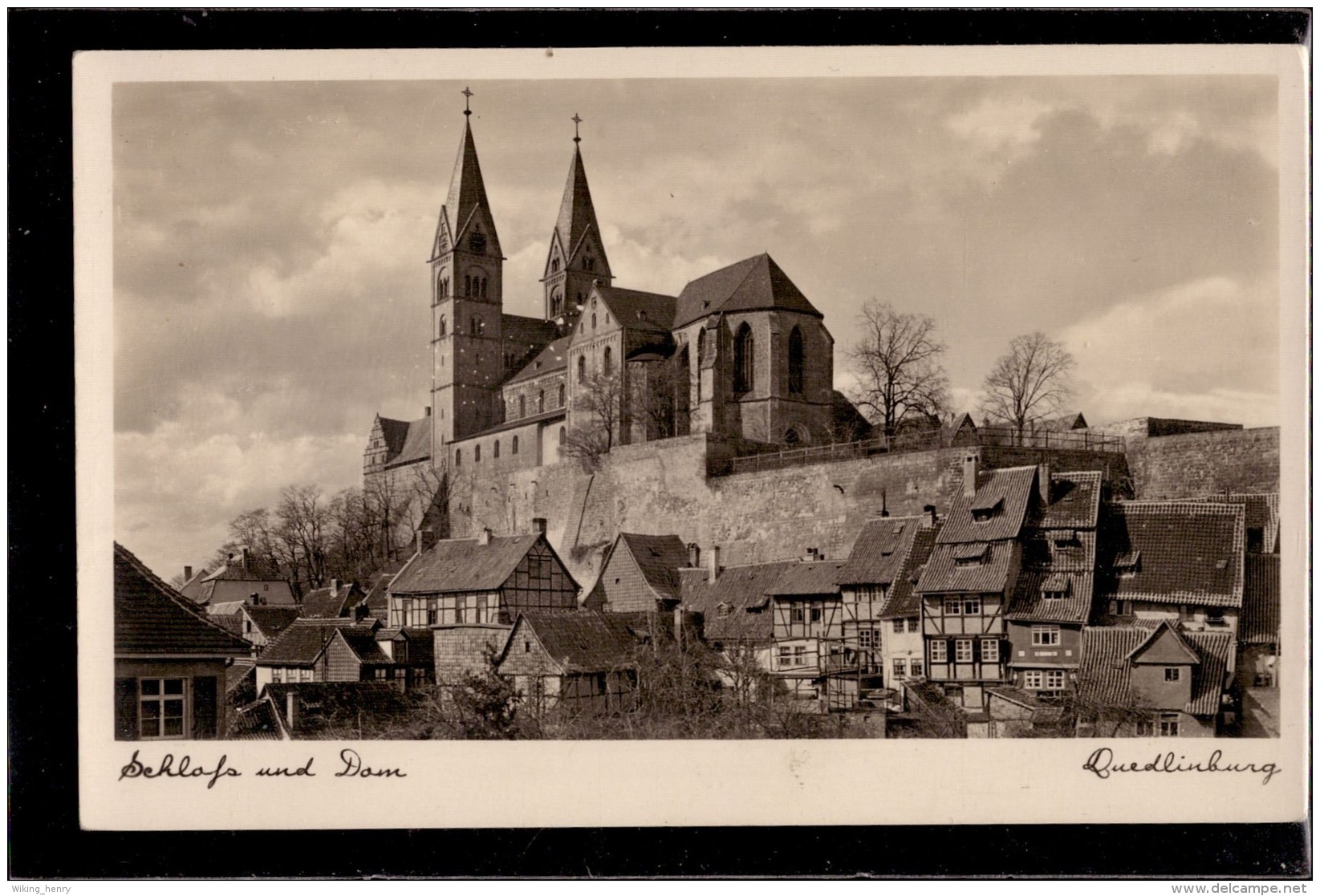 Quedlinburg - S/w Schloß Und Dom - Quedlinburg