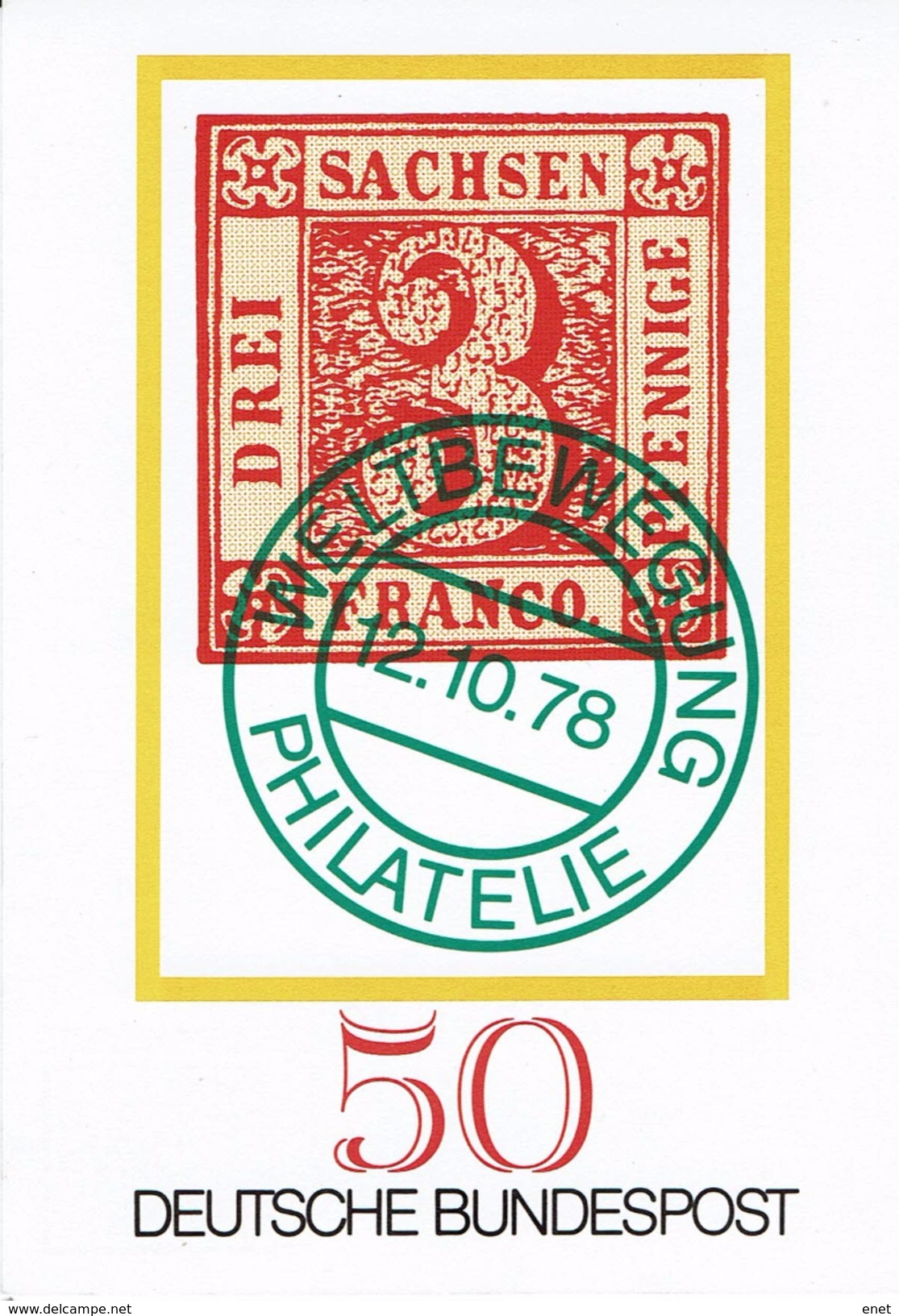 Deutschland 1978 - Tag Der Briefmarke: Weltbewegung Philatelie - Postkarten - Ungebraucht