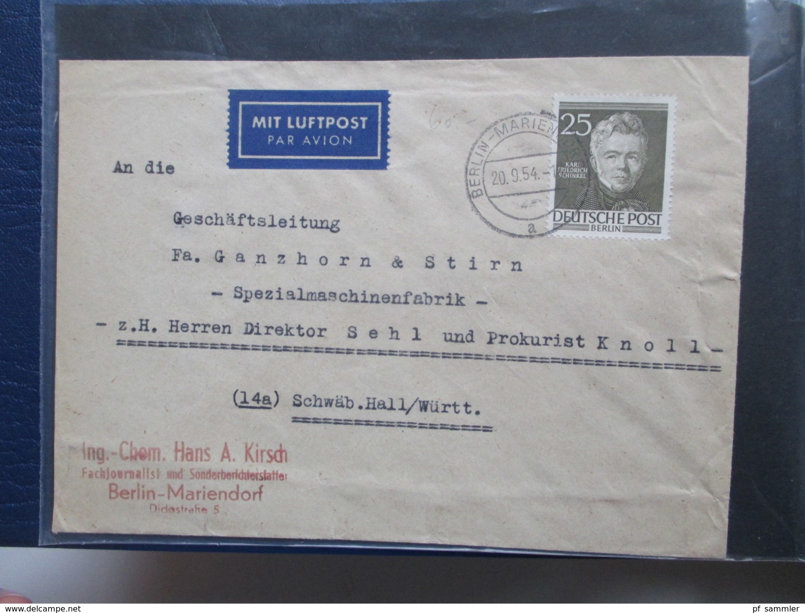 Berlin Belegesammlung 100 Briefe. Bedarf / FDC 1953 - 1972. Interessante Stücke / Stöberposten! Hoher Katalogwert!! - Sammlungen (im Alben)