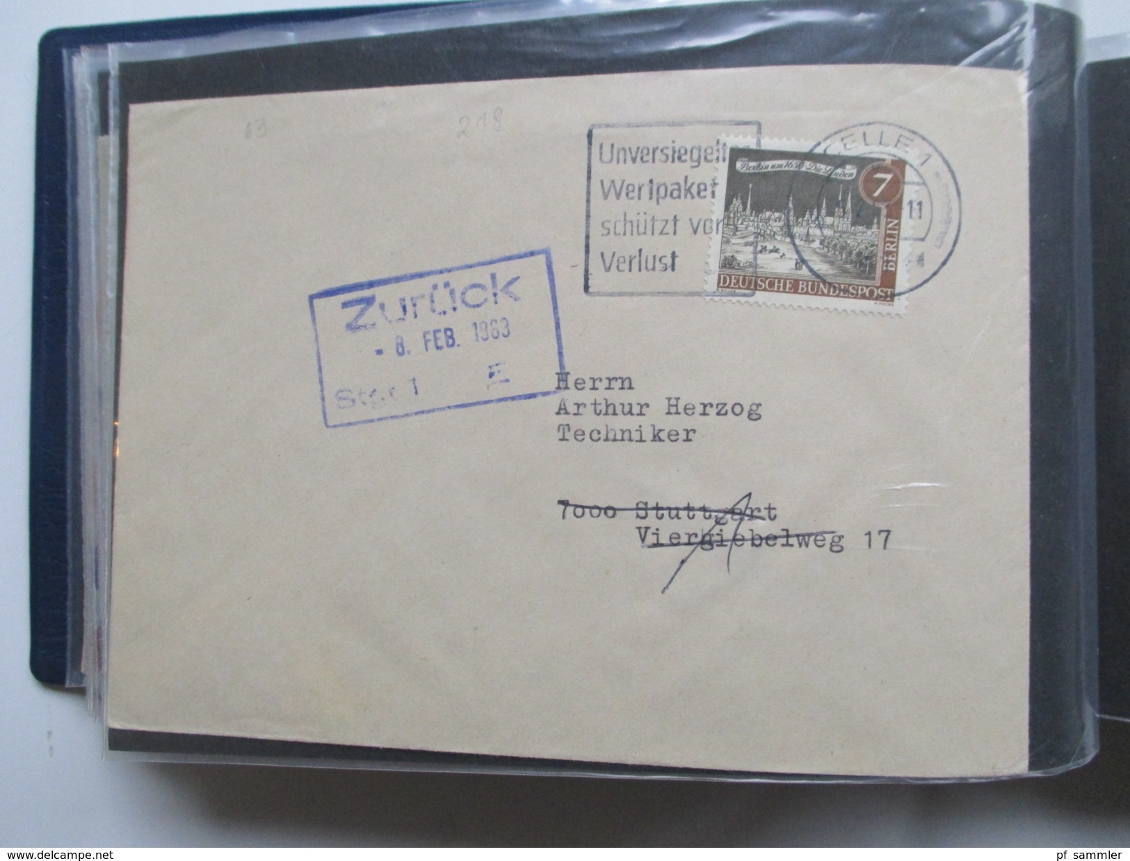 Berlin Belegesammlung 100 Briefe. Bedarf / FDC 1953 - 1972. Interessante Stücke / Stöberposten! Hoher Katalogwert!!