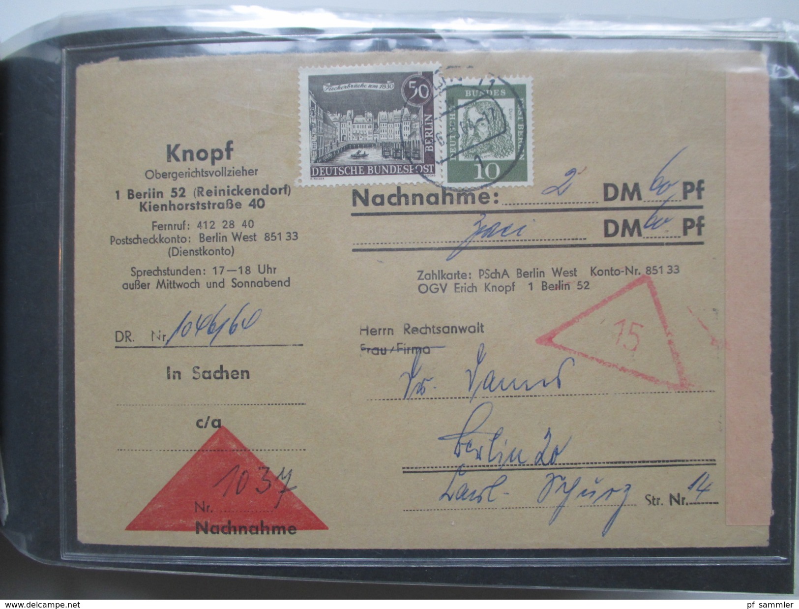 Berlin Belegesammlung 100 Briefe. Bedarf / FDC 1953 - 1972. Interessante Stücke / Stöberposten! Hoher Katalogwert!!