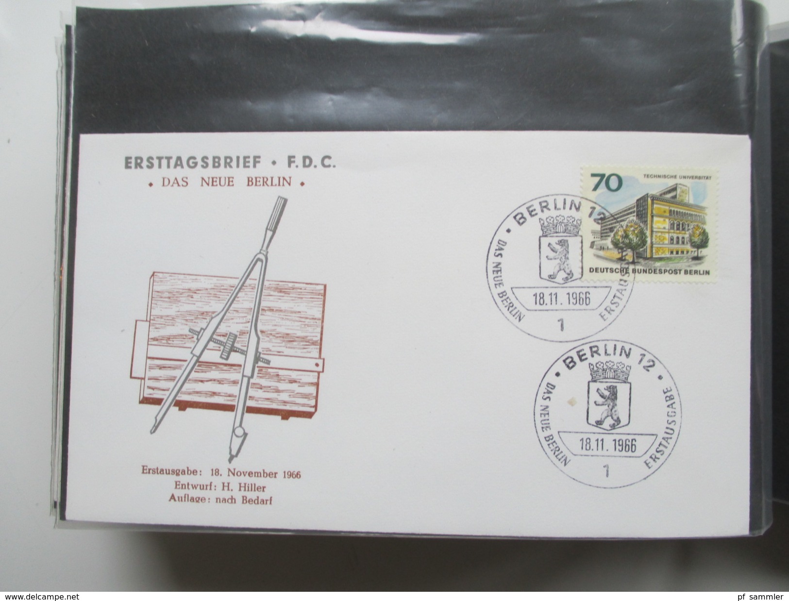 Berlin Belegesammlung 100 Briefe. Bedarf / FDC 1953 - 1972. Interessante Stücke / Stöberposten! Hoher Katalogwert!!