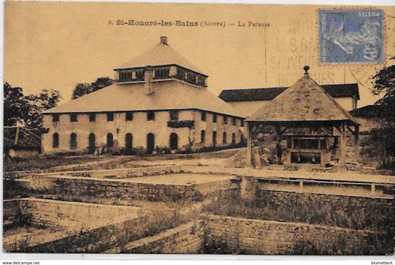 CPA Saint Honoré Les Bains Dans Le Département De La Nièvre Circulé La Poterie Métier - Saint-Honoré-les-Bains