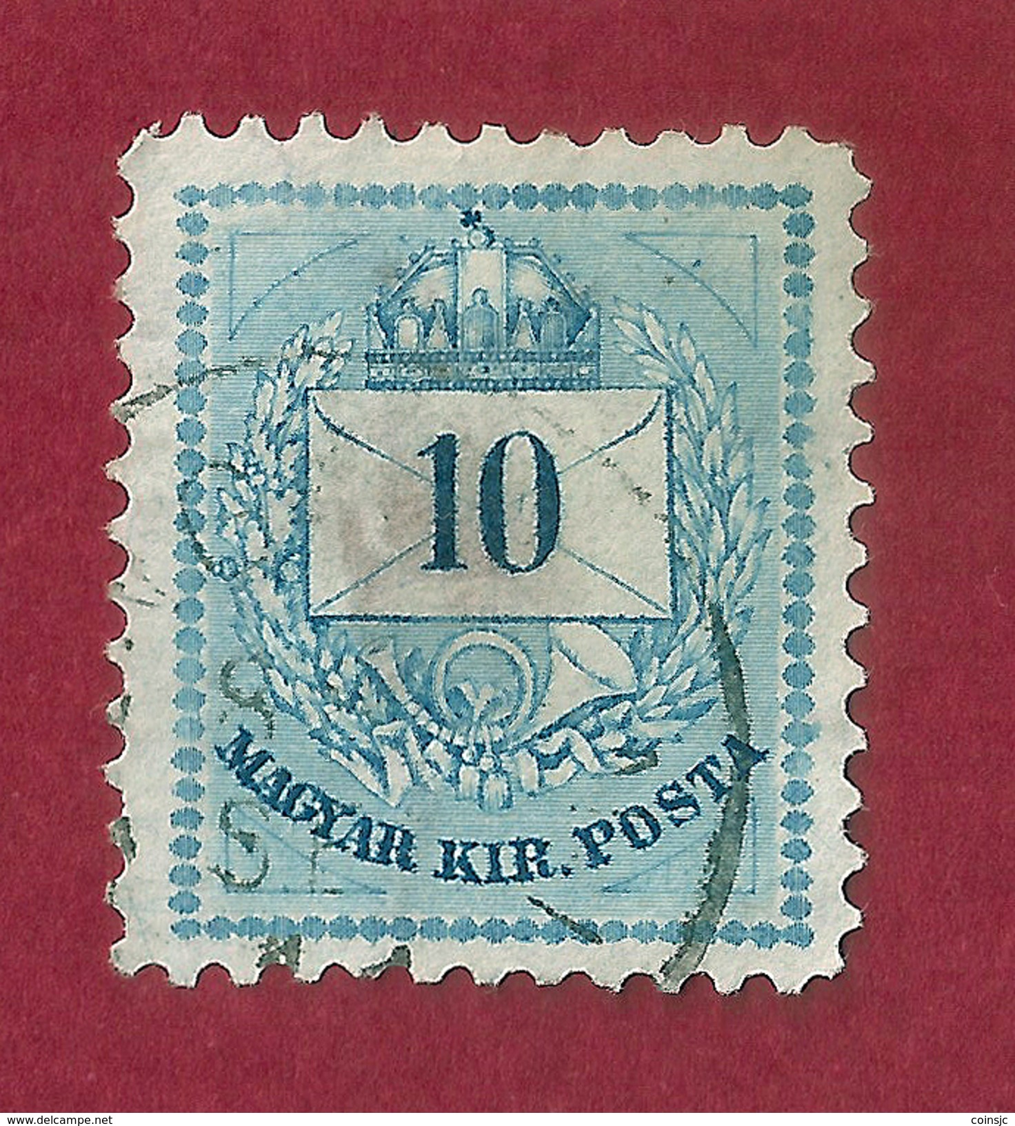 Hungría - 10 Kr - 1874 - Gebruikt