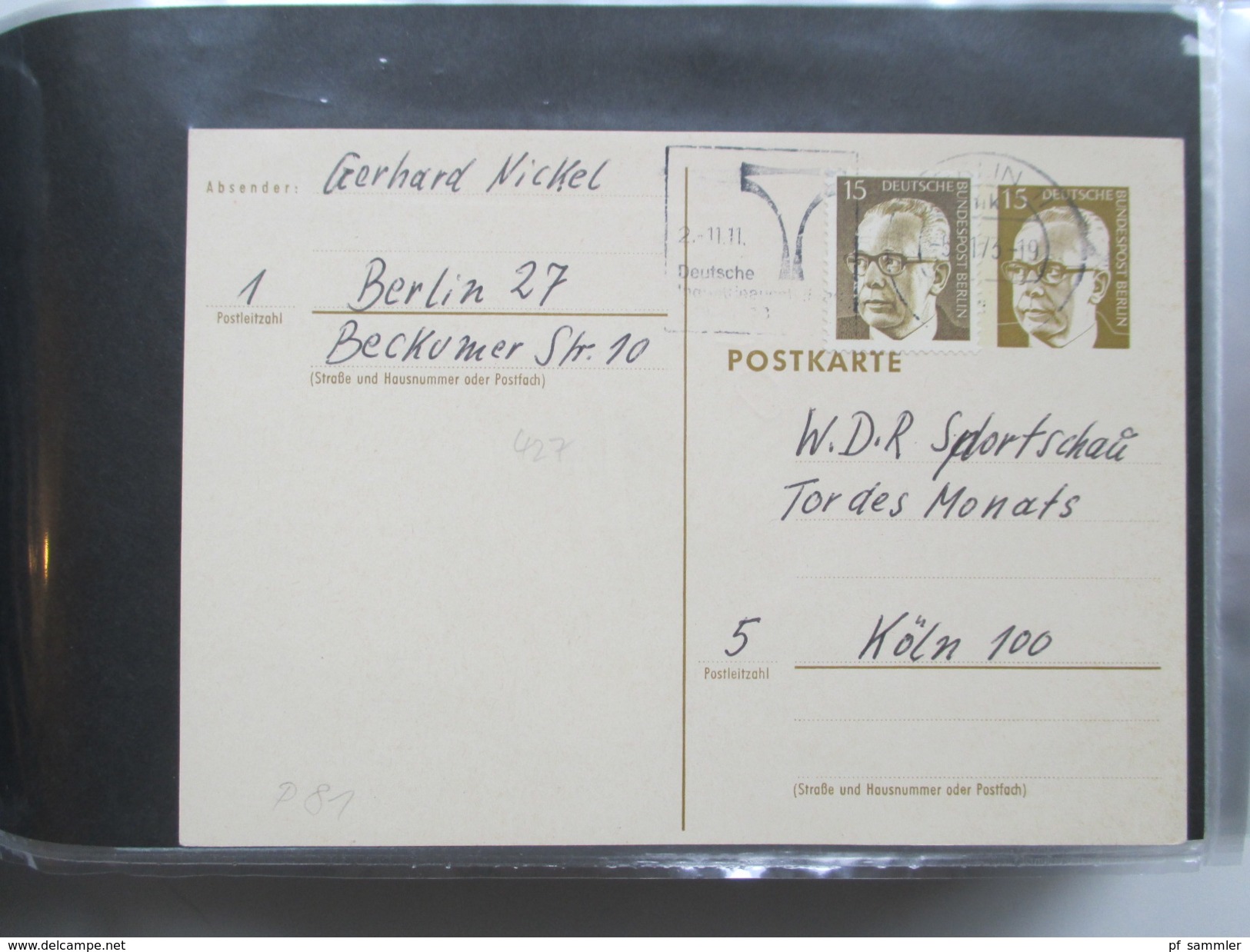 Berlin Belegesammlung 100 Briefe.Bedarf / FDC 1972-1975. Interessante Stücke / Stöberposten! Bund / Berlin Stempel. ATM