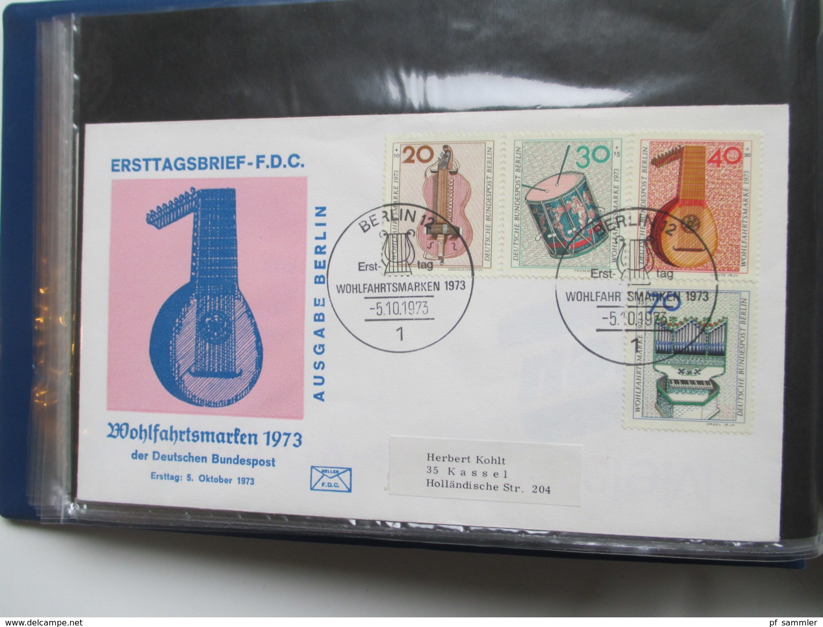 Berlin Belegesammlung 100 Briefe.Bedarf / FDC 1972-1975. Interessante Stücke / Stöberposten! Bund / Berlin Stempel. ATM