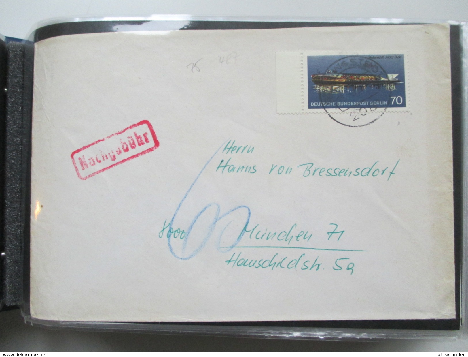 Berlin Belegesammlung 100 Briefe.Bedarf / FDC 1972-1975. Interessante Stücke / Stöberposten! Bund / Berlin Stempel. ATM