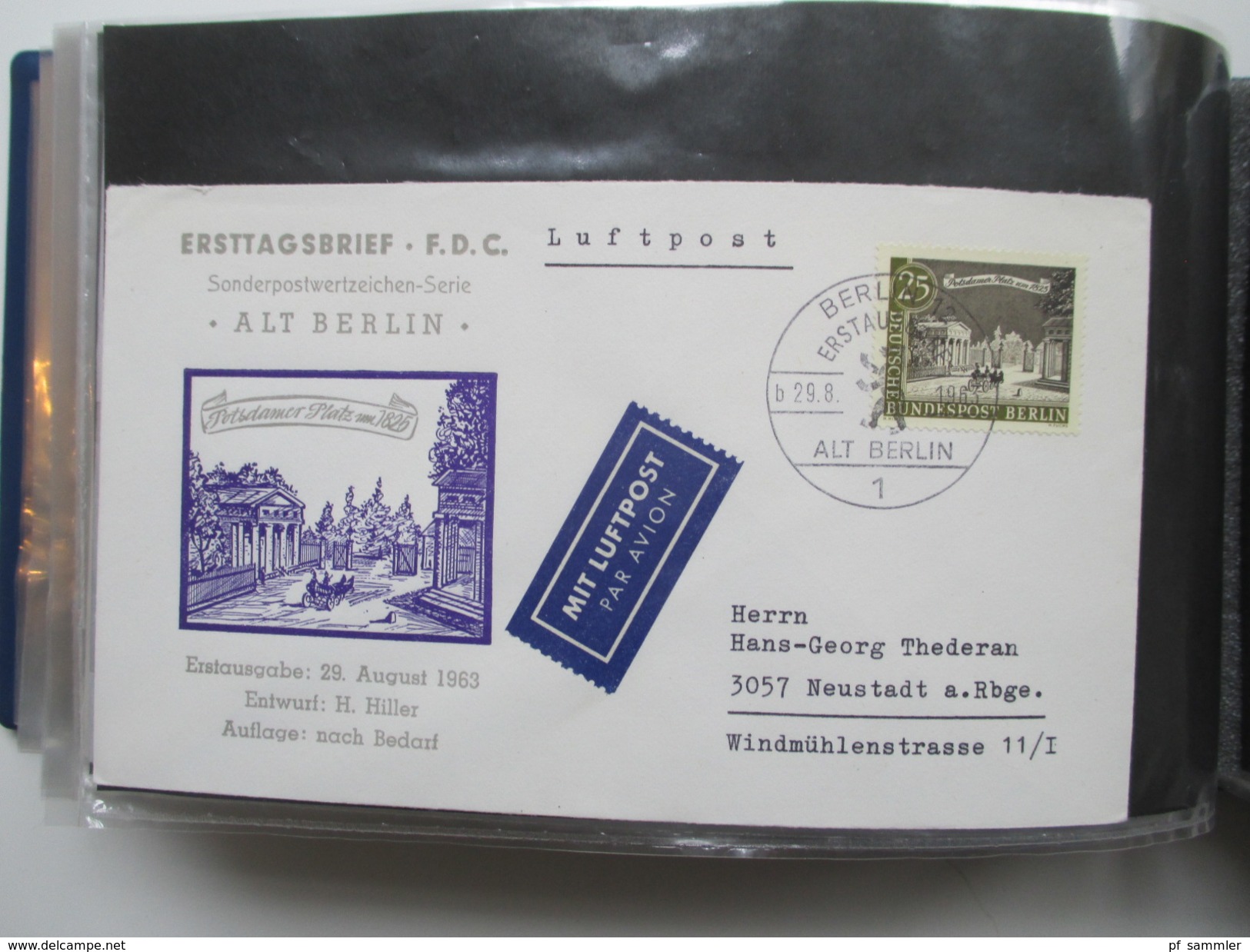 Berlin Belegesammlung 100 Briefe.Bedarf / FDC 1972-1975. Interessante Stücke / Stöberposten! Bund / Berlin Stempel. ATM