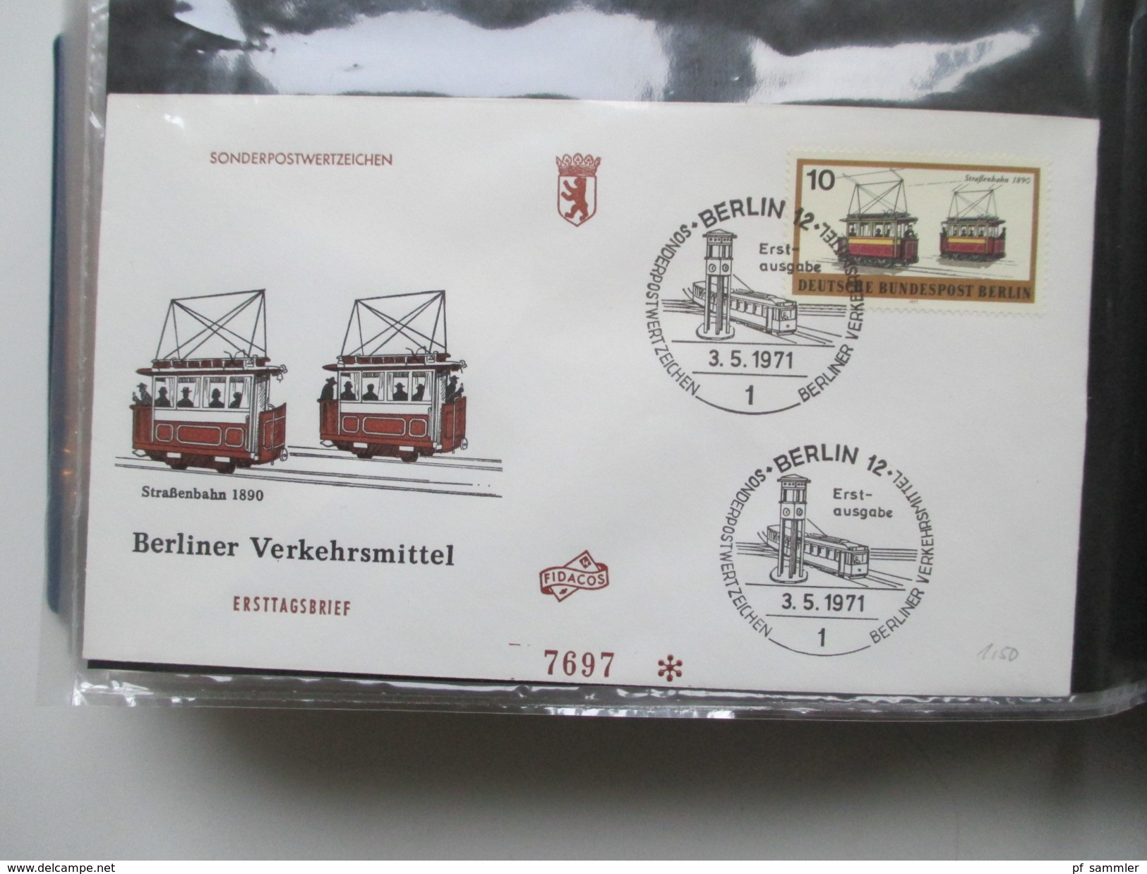 Berlin Belegesammlung 100 Briefe.Bedarf / FDC 1972-1975. Interessante Stücke / Stöberposten! Bund / Berlin Stempel. ATM