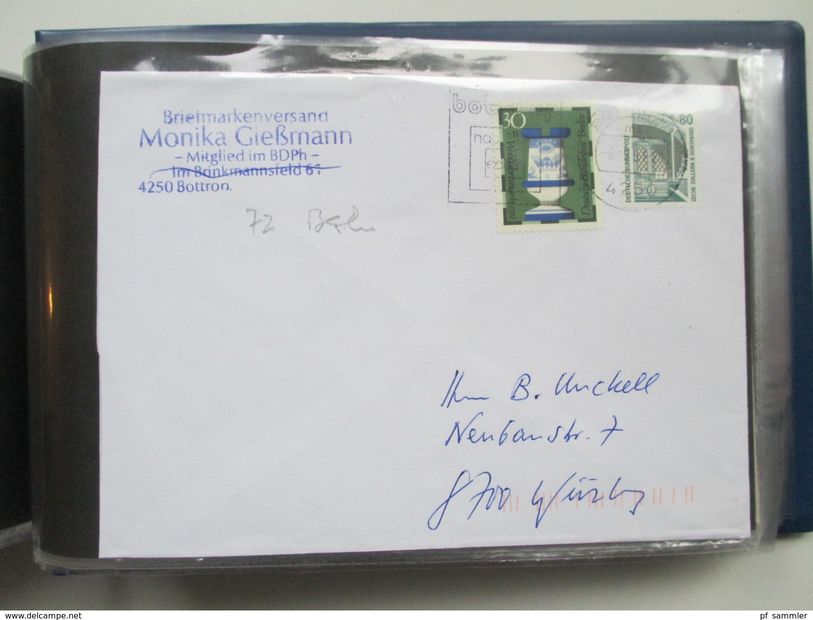 Berlin Belegesammlung 100 Briefe.Bedarf / FDC 1972-1975. Interessante Stücke / Stöberposten! Bund / Berlin Stempel. ATM