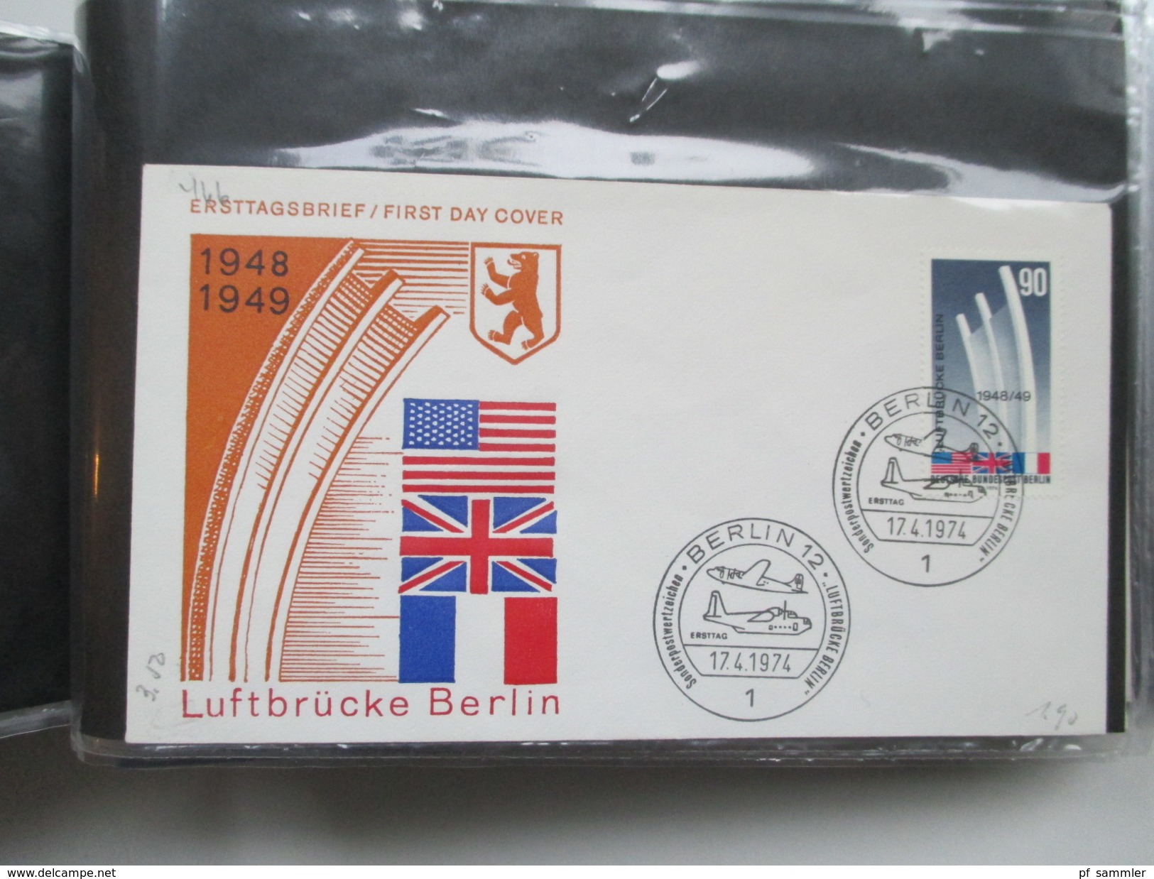 Berlin Belegesammlung 100 Briefe.Bedarf / FDC 1972-1975. Interessante Stücke / Stöberposten! Bund / Berlin Stempel. ATM