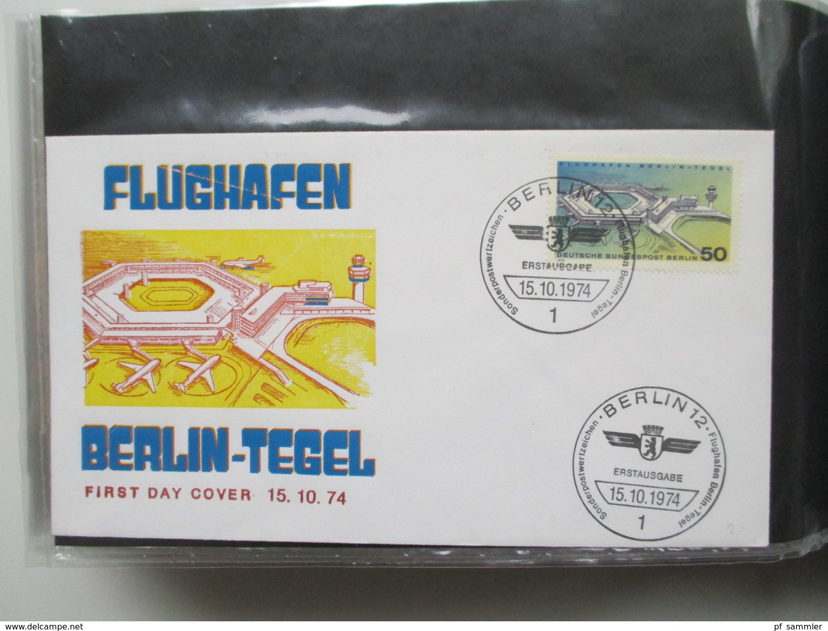 Berlin Belegesammlung 100 Briefe.Bedarf / FDC 1972-1975. Interessante Stücke / Stöberposten! Bund / Berlin Stempel. ATM