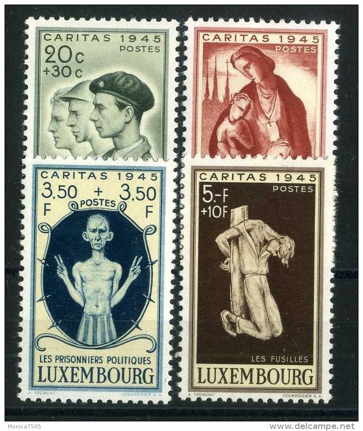 LUXEMBOURG  ( POSTE ) :Y&amp;T N°  384/387  TIMBRES  NEUFS  SANS  TRACE  DE  CHARNIERE  , A  VOIR . - Neufs