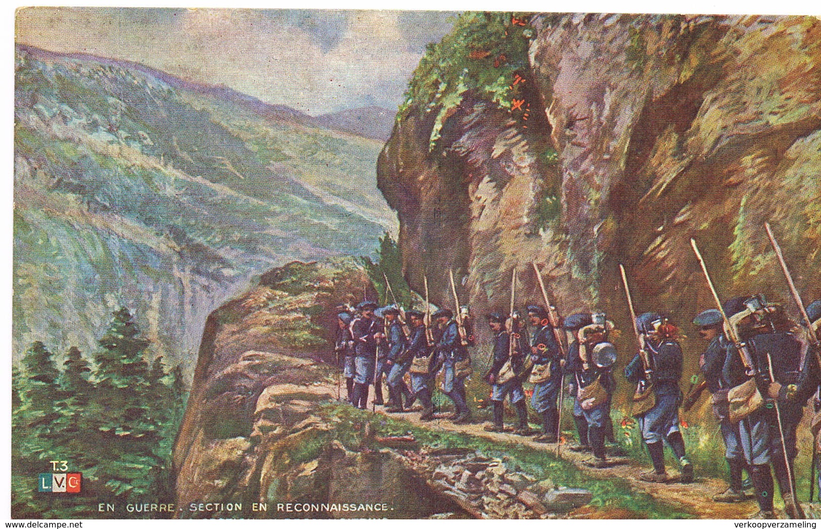 C Oorlog 14/18 Guerre 14/18 Chasseurs Alpins - War 1914-18