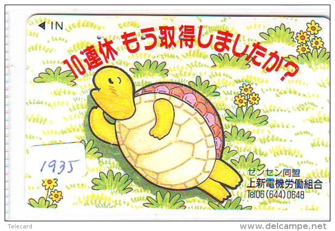 Télécarte Japon * TURTLE *  (1935) PHONECARD JAPAN * * TORTUE *   TELEFONKARTE * SCHILDKRÖTE - Turtles