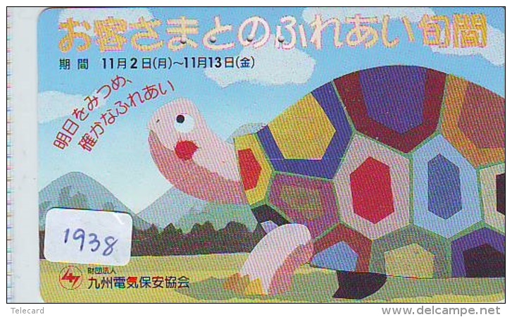 Télécarte Japon * TURTLE *  (1938) PHONECARD JAPAN * * TORTUE *   TELEFONKARTE * SCHILDKRÖTE - Turtles