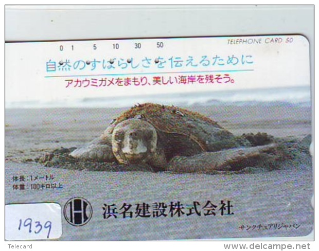 Télécarte Japon * TURTLE *  (1939) PHONECARD JAPAN * * TORTUE *   TELEFONKARTE * SCHILDKRÖTE - Turtles