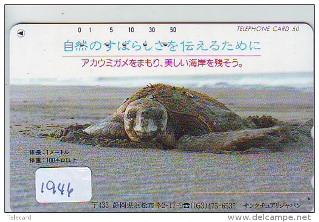 Télécarte Japon * TURTLE *  (1946) PHONECARD JAPAN * * TORTUE *   TELEFONKARTE * SCHILDKRÖTE - Turtles