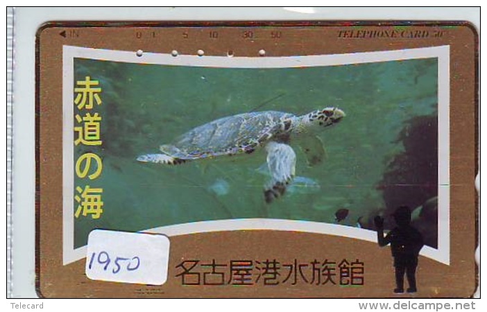 Télécarte Japon * TURTLE *  (1950) PHONECARD JAPAN * * TORTUE *   TELEFONKARTE * SCHILDKRÖTE - Schildpadden