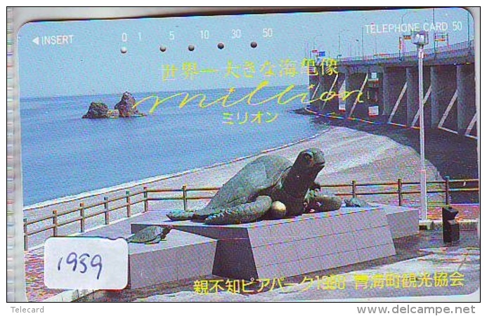 Télécarte Japon * TURTLE *  (1959) PHONECARD JAPAN * * TORTUE *   TELEFONKARTE * SCHILDKRÖTE - Schildpadden