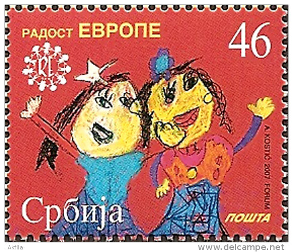 Serbia, 2007, Joy Of Europe, MNH (**) - Serbia