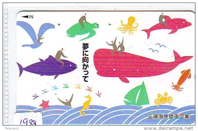 Télécarte Japon * TURTLE *  (1984) PHONECARD JAPAN *  * TORTUE *   TELEFONKARTE * SCHILDKRÖTE - Schildpadden