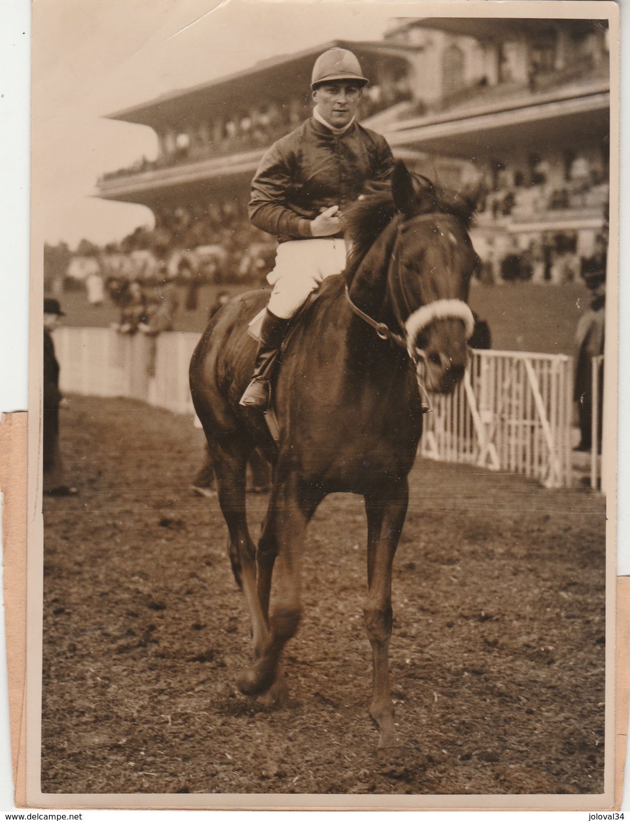 Hippisme Photo New York Times AUTEUIL 19/2/1939 Prix Clermont Tonnerre Cheval TEREK Jockey SENTIER Prop. TISSOT - Equitation
