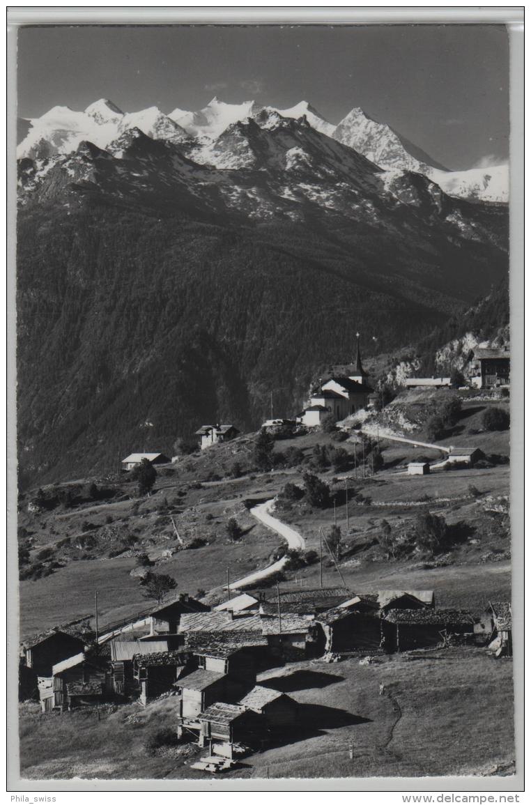 Zeneggen (1374 M) Michabelgruppe, Balfrin Und Nadelgrat - Photo: Klopfenstein No. 11701 - Zeneggen