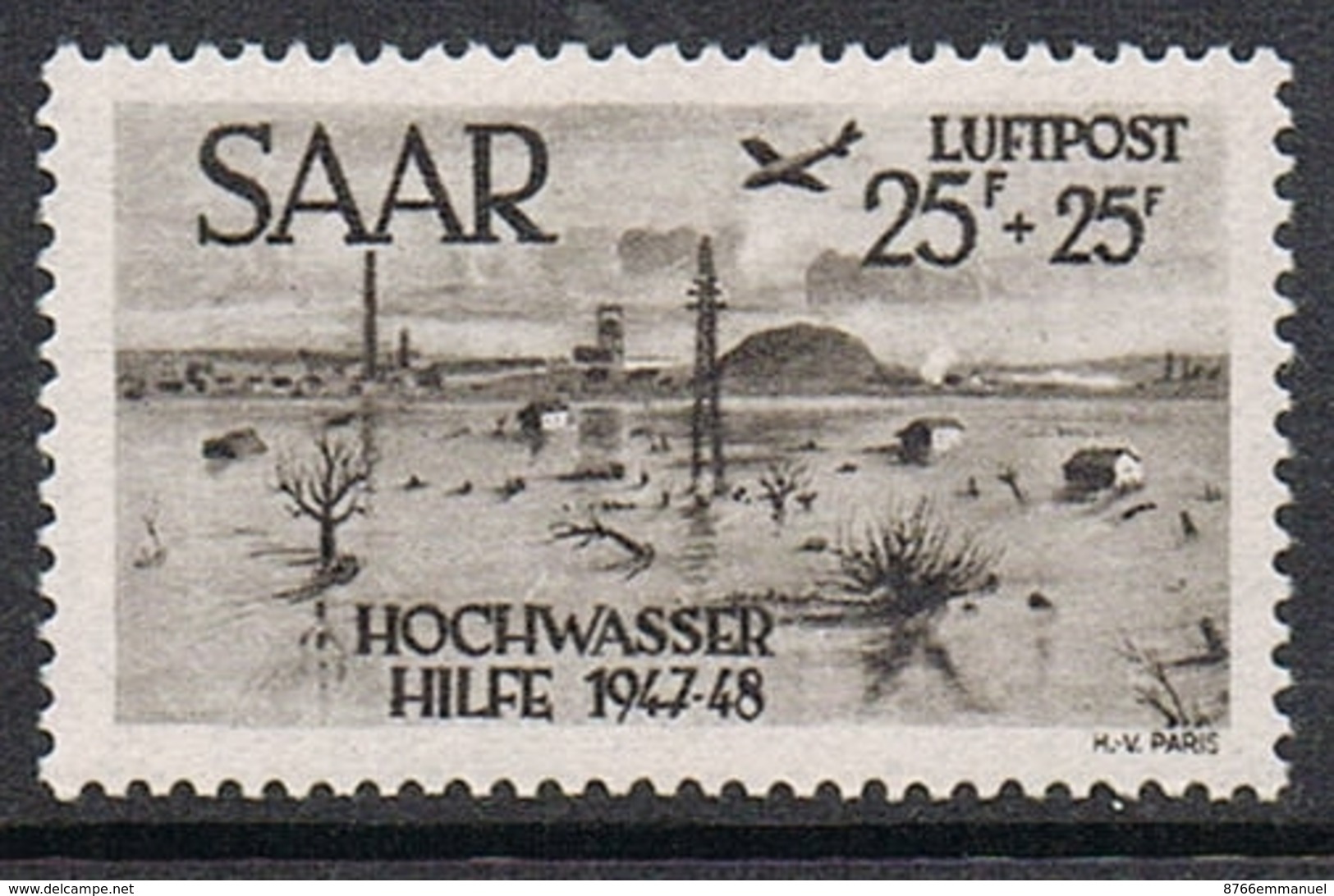 SARRE AERIEN N°12 N** - Airmail